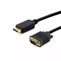 Кабель CABLEXPERT DisplayPort->VGA CCP-DPM-VGAM-6, 1,8м, 20M/15M, черный