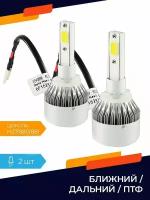 Светодиодные лампы C6 Led Headlight 36W/6500K/3800lm/H27 пара