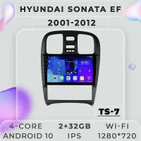 Штатная магнитола TS7 ProMusiс Hyundai Sonata EF / Хендай соната ЕФ/Хундай/2+32GB/ магнитола Android 10/2din/ головное устройство/ мультимедиа/