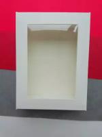 Коробка картонная на 2 мыла с окном белая//10 штук