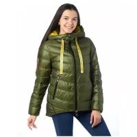 Куртка женская EVACANA 21403 размер 50, зеленый