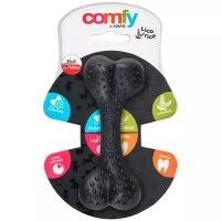 Игрушка для собак COMFY by AQUAEL LICORICE Косточка с ароматом лакрицы, 12.5 см, черная