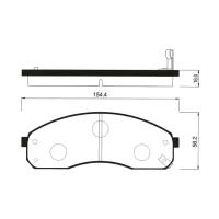 Дисковые тормозные колодки передние SANGSIN BRAKE SP1116 (4 шт.)