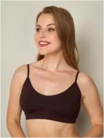 Топ SeamlessFLEX Top, dark chocolate (шоколадный), 2S-44