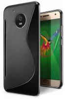 Нескользящий чехол для Motorola Moto G5 Plus (черный)