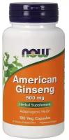 Капсулы NOW American Ginseng