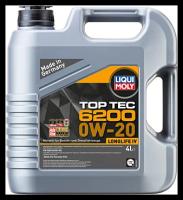 20788 LIQUI MOLY Top Tec 6200 0W-20 - 4 л. - Масло моторное