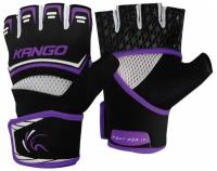 Перчатки спортивные Kango KMA-250 Black Purple/White