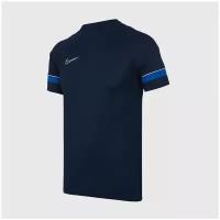 Футболка тренировочная Nike Academy21 Top SS CW6101-453, р-р XL, Темно-синий