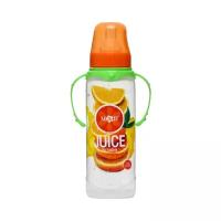 Бутылочки Mum&Baby Бутылочка для кормления «Апельсиновый сок» 250 мл цилиндр, с ручкам