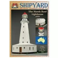 Сборная картонная модель Shipyard маяк North Reef Lighthouse (№55), 1/87, MK024