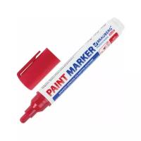 BRAUBERG Маркер-краска лаковый (paint marker) 6 мм, красный, нитро-основа, brauberg professional plus extra, 151452, 6 шт