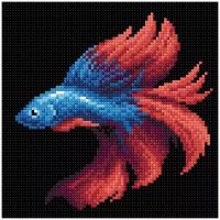 МС-057 Алмазная мозаика 'Рыбка красная'20*20см Brilliart