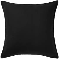 Чехол для подушки ИКЕА ГУРЛИ, 50x50 см, черный