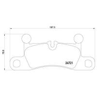 Trialli колодки торм. для а/м vw touareg ii (10-)/porsche cayenne ii (10-) диск. зад. (pf 4123) pf4123