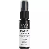 NYX professional makeup Спрей-фиксатор для макияжа Dewy Finish Setting Spray Mini, 18 мл, прозрачный