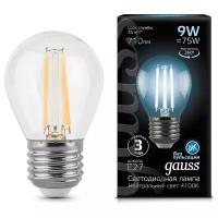 Лампа светодиодная gauss Black Filament 105802209, E27, G45