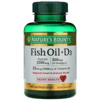 Nature's Bounty - Fish Oil + D3 (90 softgels) - рыбий жир омега 3 с витамином Д