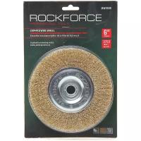 Кордщетка RF-BWF006 дисковая латунная для УШМ 150мм, в блистере ROCKFORCE /1