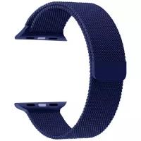 Ремешок Guardi Milanese Loop для Apple Watch 38/40 мм миланское плетение синий (Deep Navy)