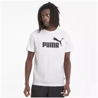 Футболка, PUMA ESS Logo Tee, Мужская, размер 3XL; White