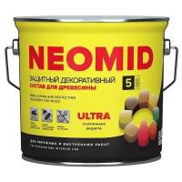 Защитный декоративный состав для древесины NEOMID BiO COLOR Ultra - 9 л. Махагон