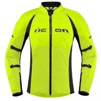 Icon Contra2 Hi-Viz мотокуртка желтая женская