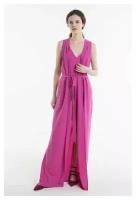 Длинное платье с вырезом и декольте 5890 La Vida Rica Фиолетовый 42 42 Женский Однотонный