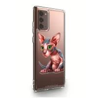 Прозрачный силиконовый чехол MustHaveCase для Samsung Galaxy Note 20 Sphinx/ Сфинкс для Самсунг Галакси Ноут 20 Противоударный