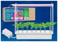 Светильник для растений набор гидропоники MINIGARDEN ULT-P44A-10W/SPSB IP40 AQUA WHITE Uniel UL-00004496