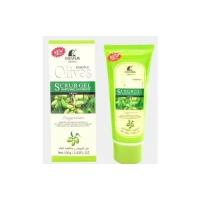 Скраб — гель для лица Roushun olives 100гр/OLIVES SCRUB GEL WHITENING ANTI RINGLE ROUSHUN