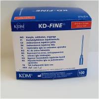 Игла инъекционная KDM 29G (0.33 мм х 12 мм), 100 шт