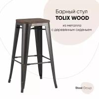 Стул барный STOOL GROUP Tolix Wood