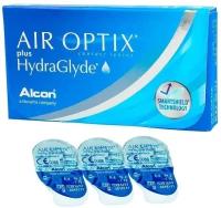 Контактные линзы AIR OPTIX HYDRAGLYDE 3 линзы R 8,6 -11,5