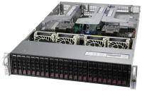 Сервер Supermicro Ultra SuperServer SYS-220U-TNR без процессора/без ОЗУ/без накопителей/количество отсеков 2.5