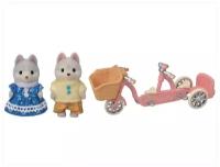 Игровой набор Sylvanian Families брат и сестра хаски 5637, 5 дет