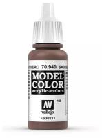 Краска Vallejo серии Model Color - Saddle Brown 17мл