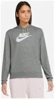 Худи Nike женский, модель: DM6388063, цвет: серый, размер: M