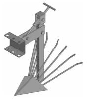Картофелекопалка к м/б Каскад со сцепкой (стойка труба 20*40) Парма 01.13.13