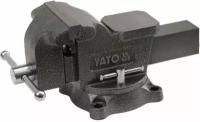 Тиски YATO слесарные поворотные 200 мм, 21 кг, чугун, YT-6504