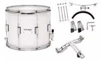 GEWA Marching Parade Drum Birch White Chrome 14x12