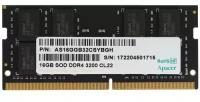 Оперативная память Apacer DDR4 16GB 3200MHz SO-DIMM (PC4-25600) CL22 1.2V (Retail) 1024*8 3 years (AS16GGB32CSYBGH/ES.16G21. GSH)