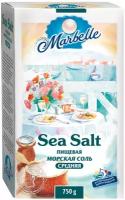 Соль морская натуральная пищевая, Marbelle, средний помол, 750 г