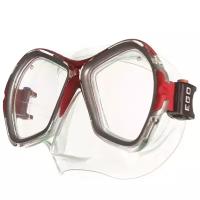 Маска для плавания Salvas Phoenix Mask арт. CA520S2RYSTH р. Senior, серебристо/красный