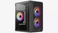 Корпус Aerocool CS-107-A-BK-v2 черный без БП (В комплекте: вентилятор FRGB 12 см x 3)