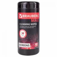 BRAUBERG Max 513284 влажные салфетки 100 шт