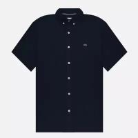 Мужская рубашка Lacoste Linen SS Slim Fit синий, Размер 43