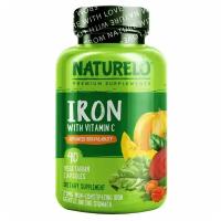 Naturelo Iron with Vitamin C 90 капсул