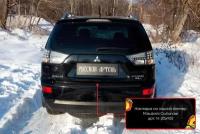 Накладка на задний бампер (Вариант 2) Mitsubishi Outlander 2007-2010; 2010-2012