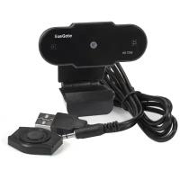 Веб-камера ExeGate BlackView C525 HD Tripod 1,3 Мп, 1280х720, микрофон с шумоподавлением, штатив Flex в комплекте